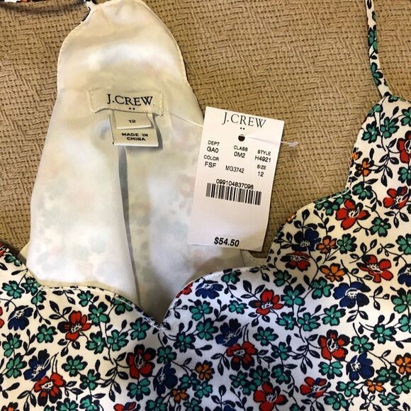 jcrew printed scallop cami    - Picture 7 of 8